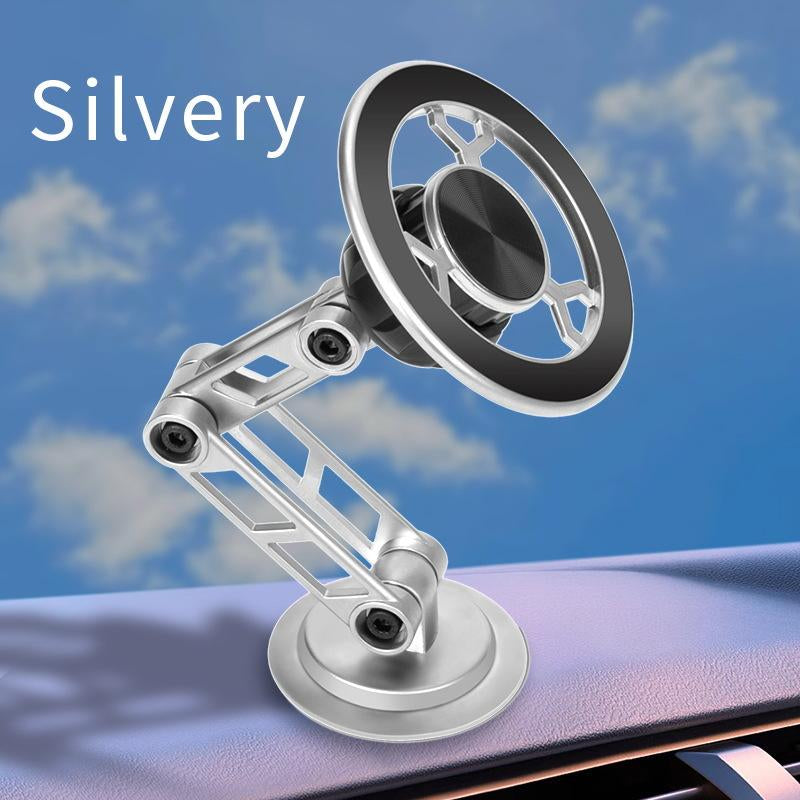 All-Metal Magnetic Bracket for Car Phone 360 Degree Rotating Accessory Foldable with Ventilated Magnet GPS Cars Accessories for Phones so Porte Magnetico Car Phone Holder Samsung Vehicle Dashboard Magnetic Phone Holder Magnetic Phone Mount