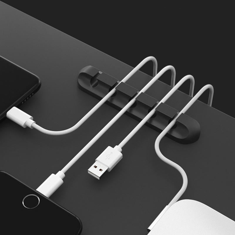 Silicone Cable Holder, 1 Count Flexible Cable Management Clips, Household Items Cable Organizer, Table Organizer for Home Office, Desk Accessory, Office Accessories, Desk Converter, Desk Gadgets, Extension Cable Organizer, Office Stationery Supplies