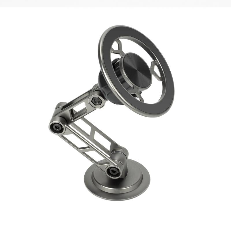 All-Metal Magnetic Bracket for Car Phone 360 Degree Rotating Accessory Foldable with Ventilated Magnet GPS Cars Accessories for Phones so Porte Magnetico Car Phone Holder Samsung Vehicle Dashboard Magnetic Phone Holder Magnetic Phone Mount
