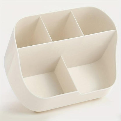 Desk Pen Holder, 1 Count Multi-Compartment Desk Storage Box, Stationery Storage Organizer, Desk Organizer for Home Office School