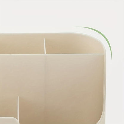 Desk Pen Holder, 1 Count Multi-Compartment Desk Storage Box, Stationery Storage Organizer, Desk Organizer for Home Office School
