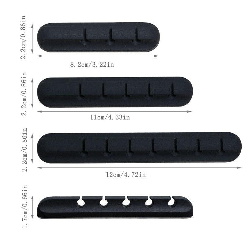 Silicone Cable Holder, 1 Count Flexible Cable Management Clips, Household Items Cable Organizer, Table Organizer for Home Office, Desk Accessory, Office Accessories, Desk Converter, Desk Gadgets, Extension Cable Organizer, Office Stationery Supplies