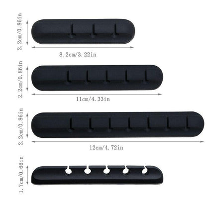 Silicone Cable Holder, 1 Count Flexible Cable Management Clips, Household Items Cable Organizer, Table Organizer for Home Office, Desk Accessory, Office Accessories, Desk Converter, Desk Gadgets, Extension Cable Organizer, Office Stationery Supplies